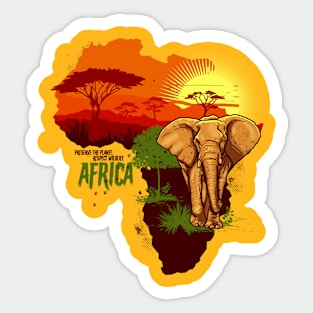 African Wildlife Sticker